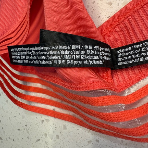 Victoria’s Secret PINK Lightly Lined Strappy Racerback Sports Bra Size Sm Coral - Picture 7 of 11